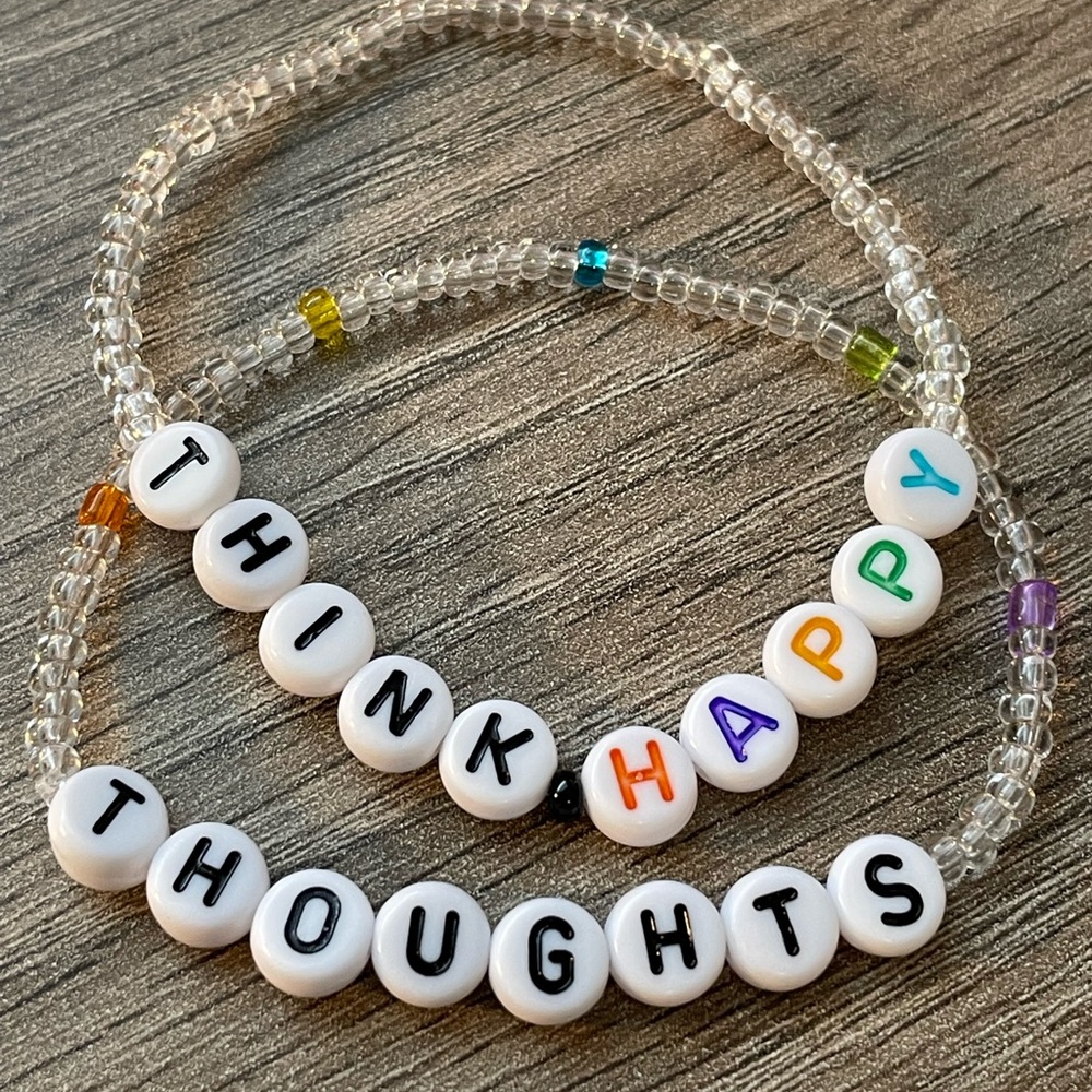 Disney Inspired Bracelets Think Happy Thoughts Peter Pan Themed